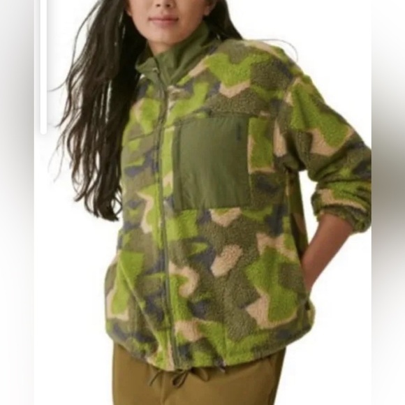 Bass Outdoor Women’s Camo Fleece Front pocket Zipper NWT size XL - Picture 2 of 16